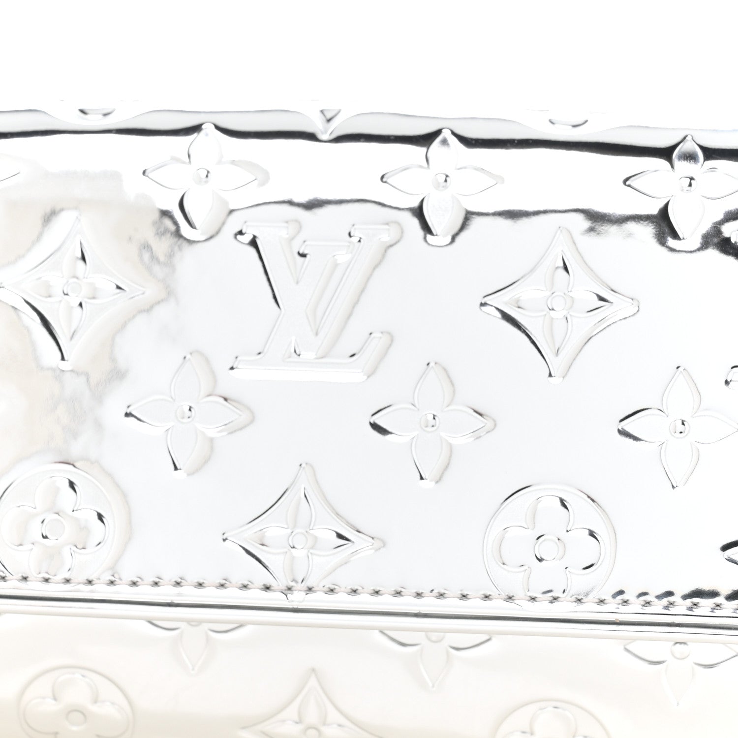 Louis Vuitton Monogram Miroir Pochette Twin Silver 6 of 9