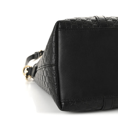 Gucci Soft Microguccissima Small Zippered Satchel Black 9 of 10