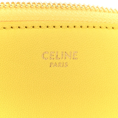 Celine Lambskin Small Trio Crossbody Bag Citron 8 of 14
