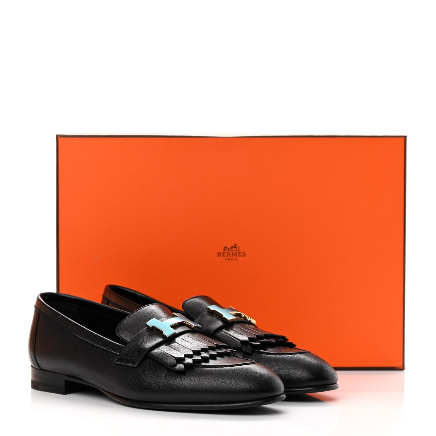 Goatskin Womens Royal Loafers 35.5 Black