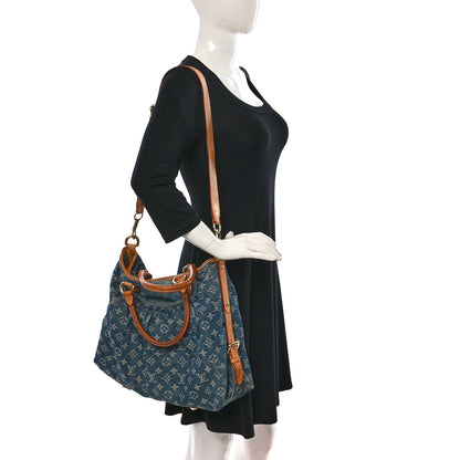 Louis Vuitton Denim Neo Cabby MM Blue 2 of 11