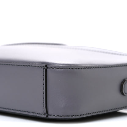 Fendi Glazed Fabric Vitello Liberty FF 1974 Diagonal Medium Camera Case Grey 10 of 10