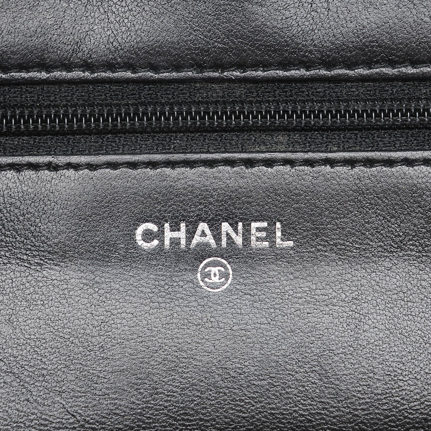 Lambskin Quilted Boy Wallet On Chain WOC Black