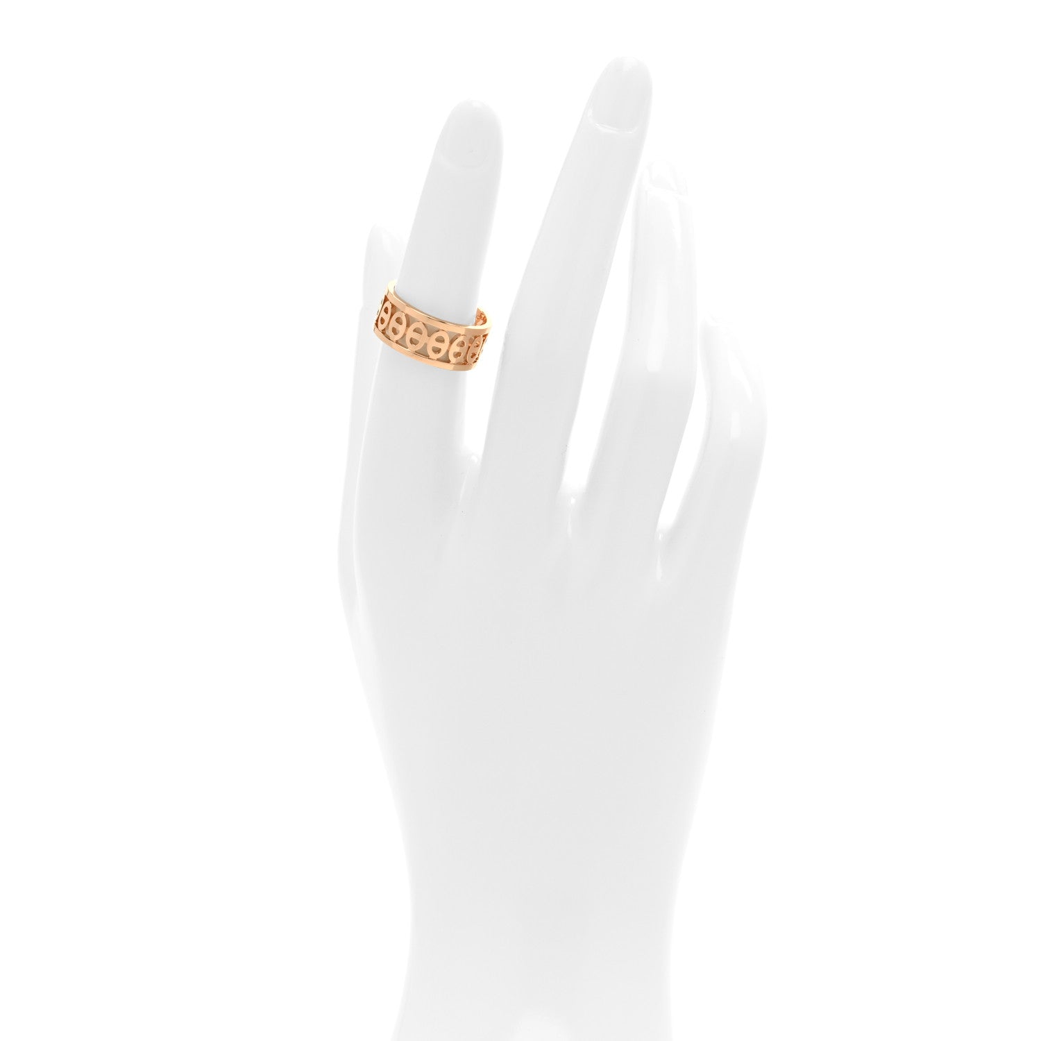 Hermes 18K Rose Gold PM Chaine d'Ancre Divine Ring 51 5.75 2 of 5