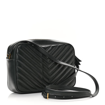 Saint Laurent Calfskin Matelasse Monogram Lou Camera Bag Military Green 2 of 8