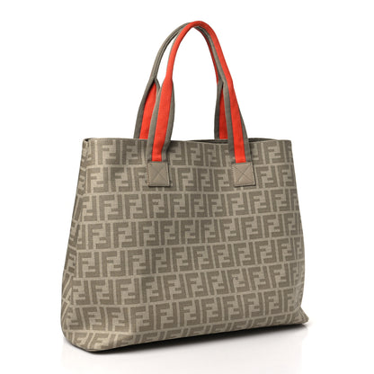 Fendi Zucca Spalmati Large Tote Kaki Pietra 2 of 8