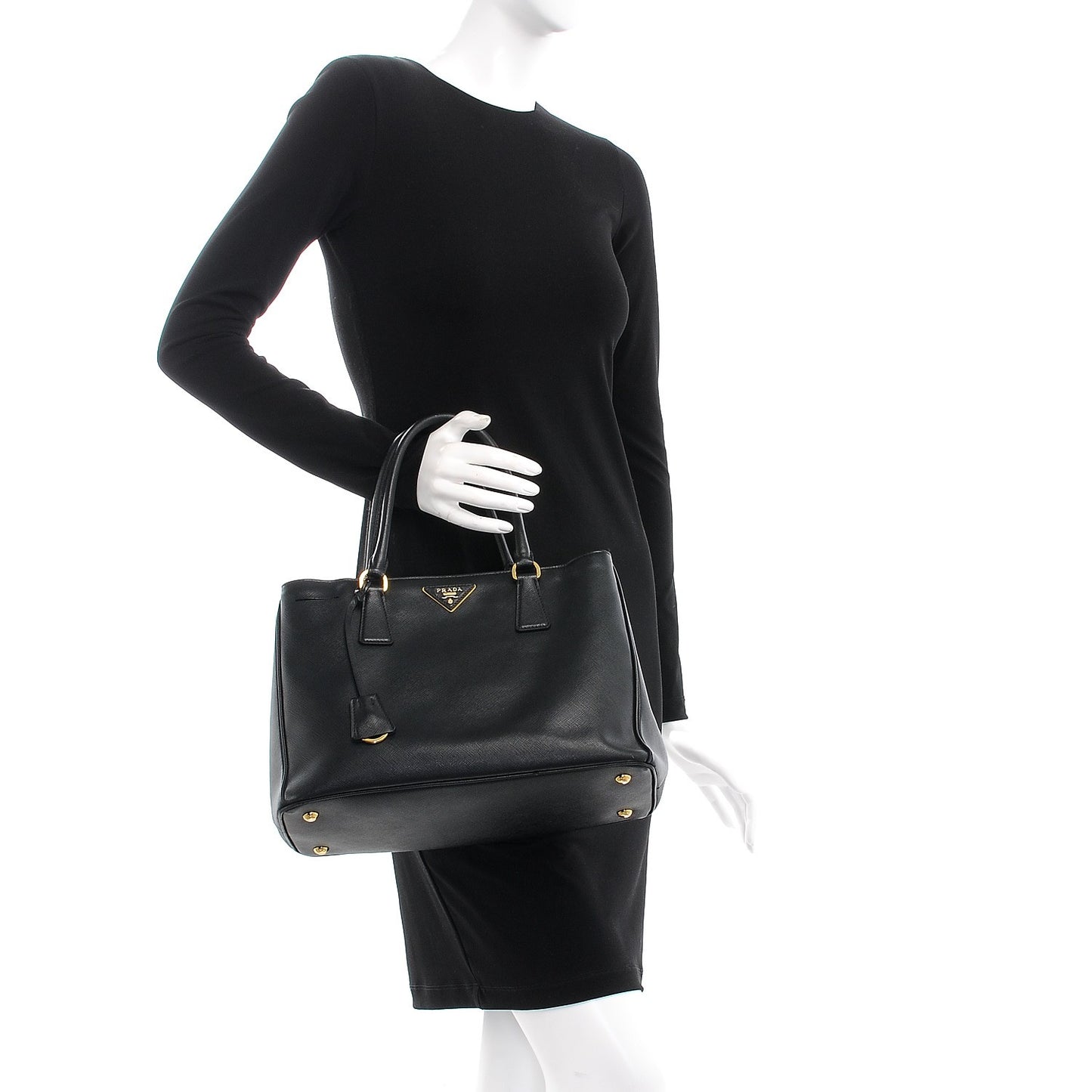 Saffiano Lux Small Tote Nero Black