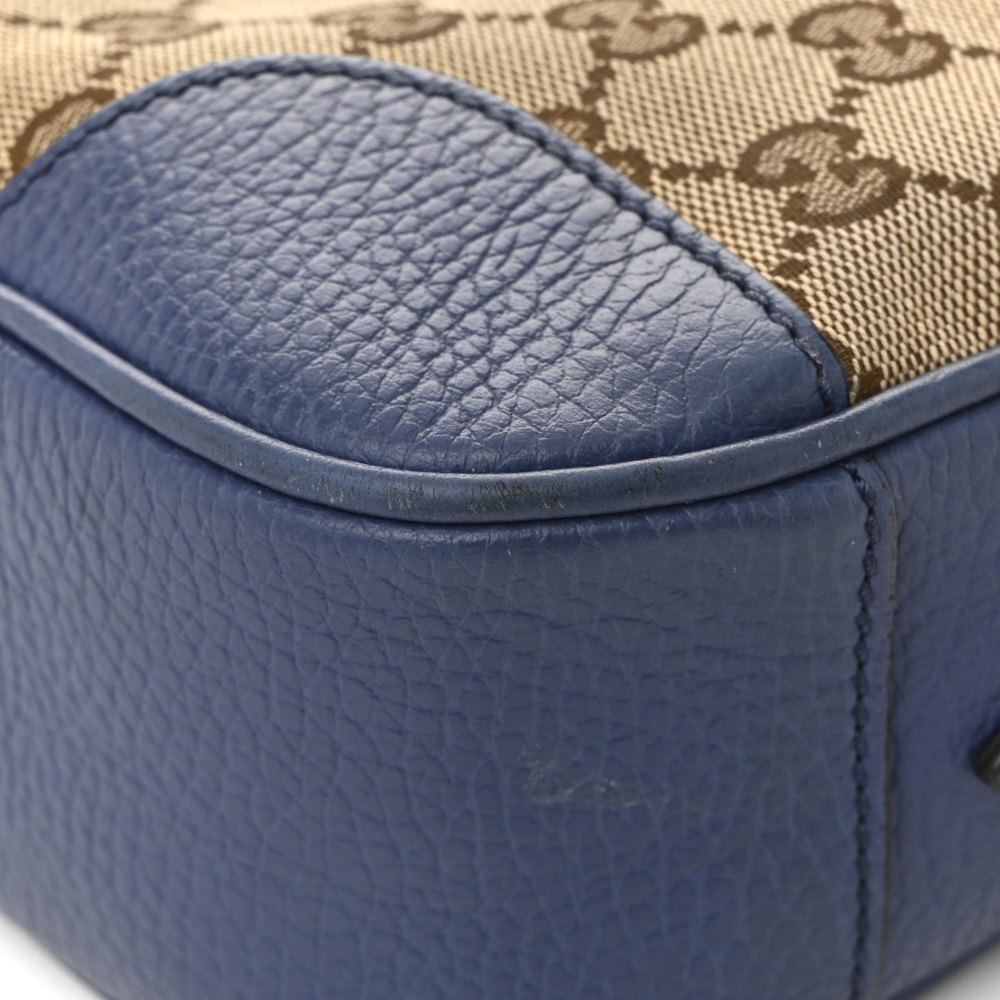Monogram Dollar Calfskin Mini Bree Messenger Bag Beige Ebony Caspian