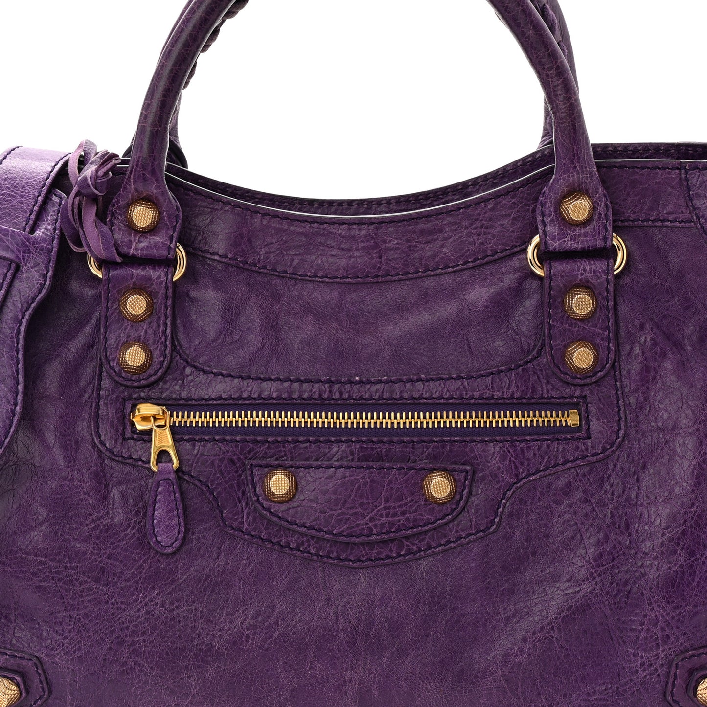 Agneau Giant 12 Gold Hardware City Dark Violet