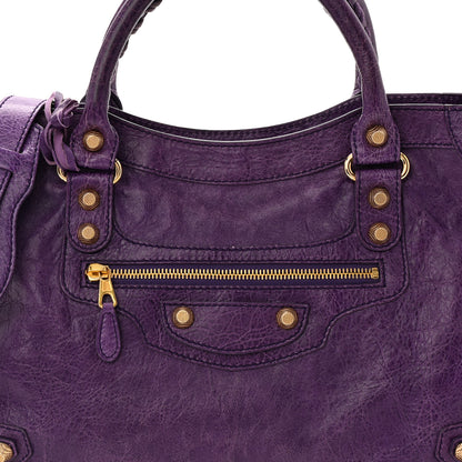 Balenciaga Agneau Giant 12 Gold Hardware City Dark Violet 9 of 11