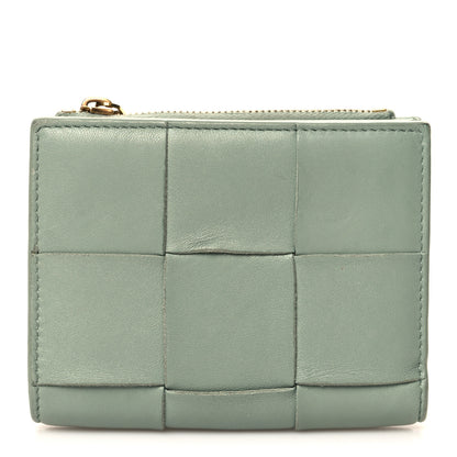 Bottega Veneta Nappa Maxi Intrecciato Bifold Zip Wallet New Sauge 1 of 8