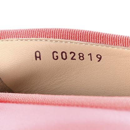 Chanel Calfskin Cap Toe Ballerina Flats 37 Pink 10 of 11
