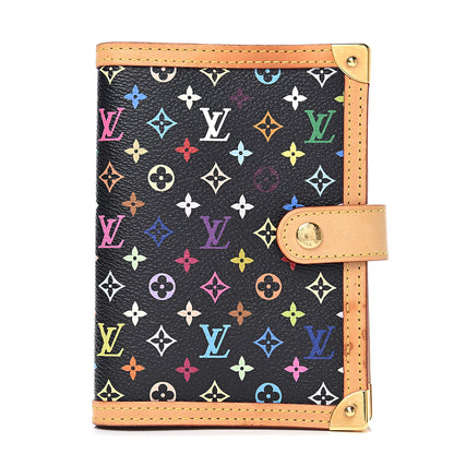 Louis Vuitton Monogram Multicolor Small Ring Agenda Cover Black 1 of 7