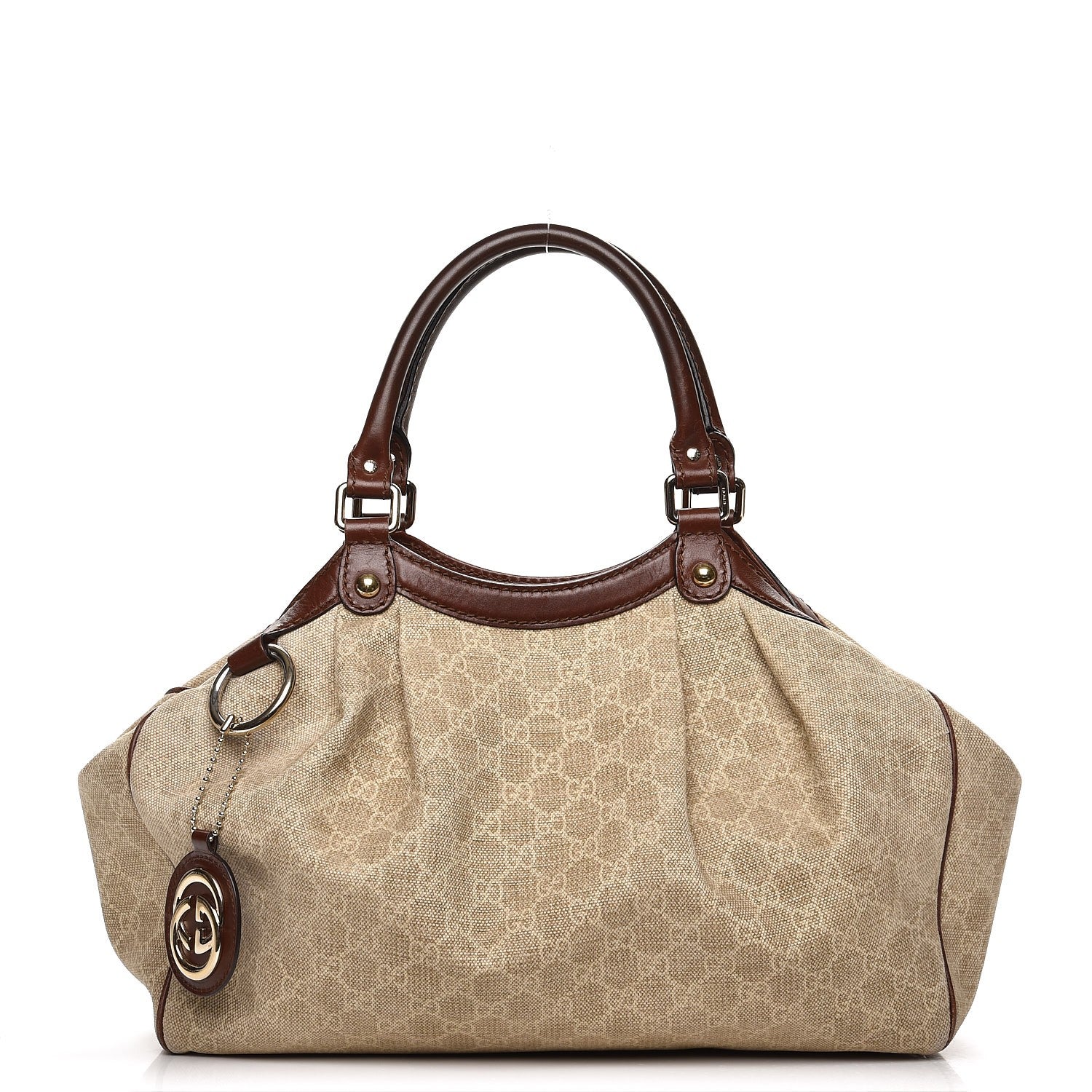 Gucci Monogram Cabinato Medium Sukey Tote Brown 1 of 14