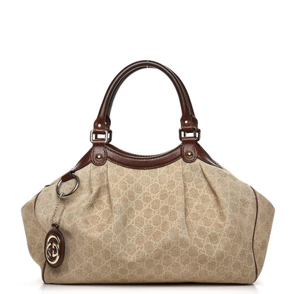Gucci Monogram Cabinato Medium Sukey Tote Brown 1 of 14
