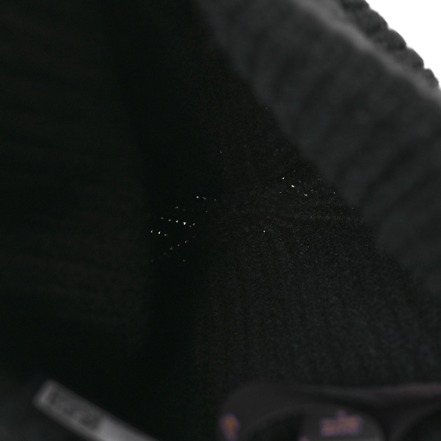 Cashmere Ribbed LV Spark Beanie Black