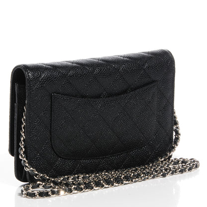 Chanel Caviar Quilted Wallet On Chain WOC Black 3 of 10