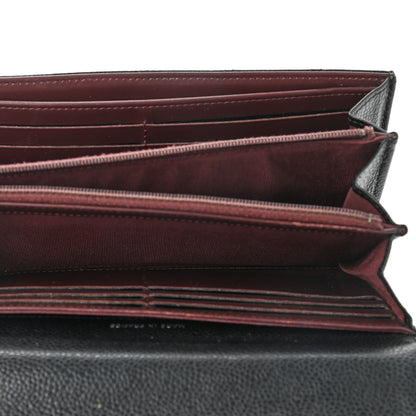 Chanel Caviar Quilted Large Gusset Flap Wallet Black 5 of 9