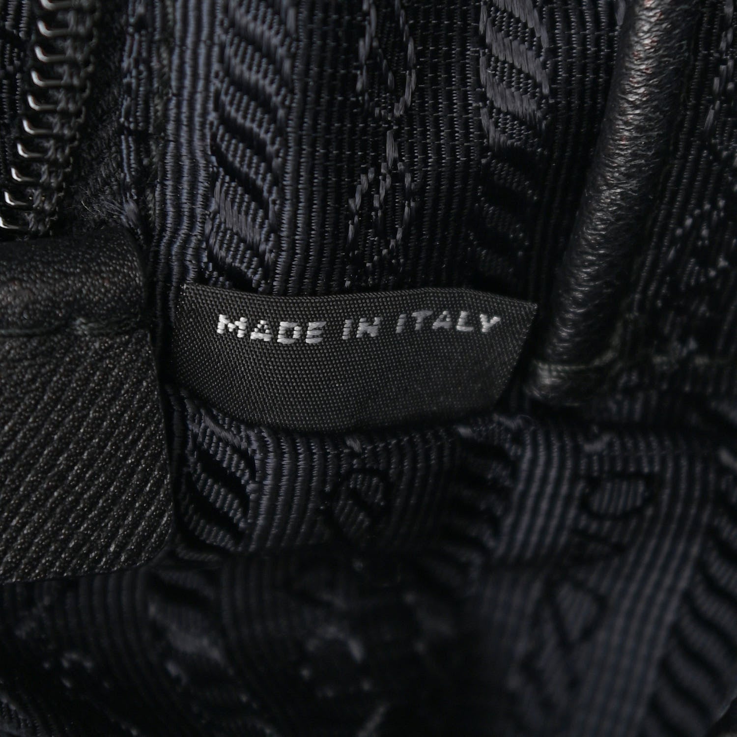 Prada Nylon Vela Saffiano Small Cinch Backpack Black 7 of 12