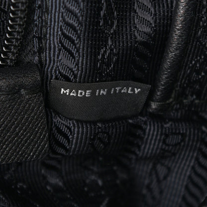 Prada Nylon Vela Saffiano Small Cinch Backpack Black 7 of 12
