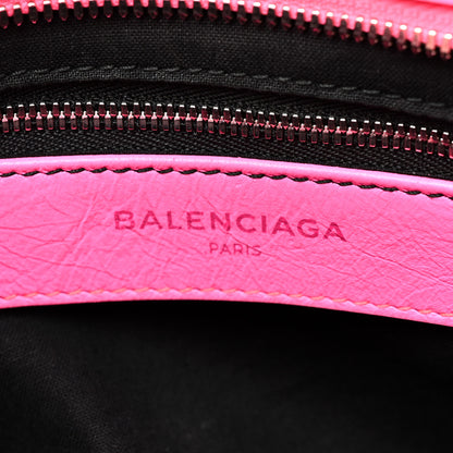Balenciaga Agneau Classic Silver Hardware S City Rose Fluo 6 of 18