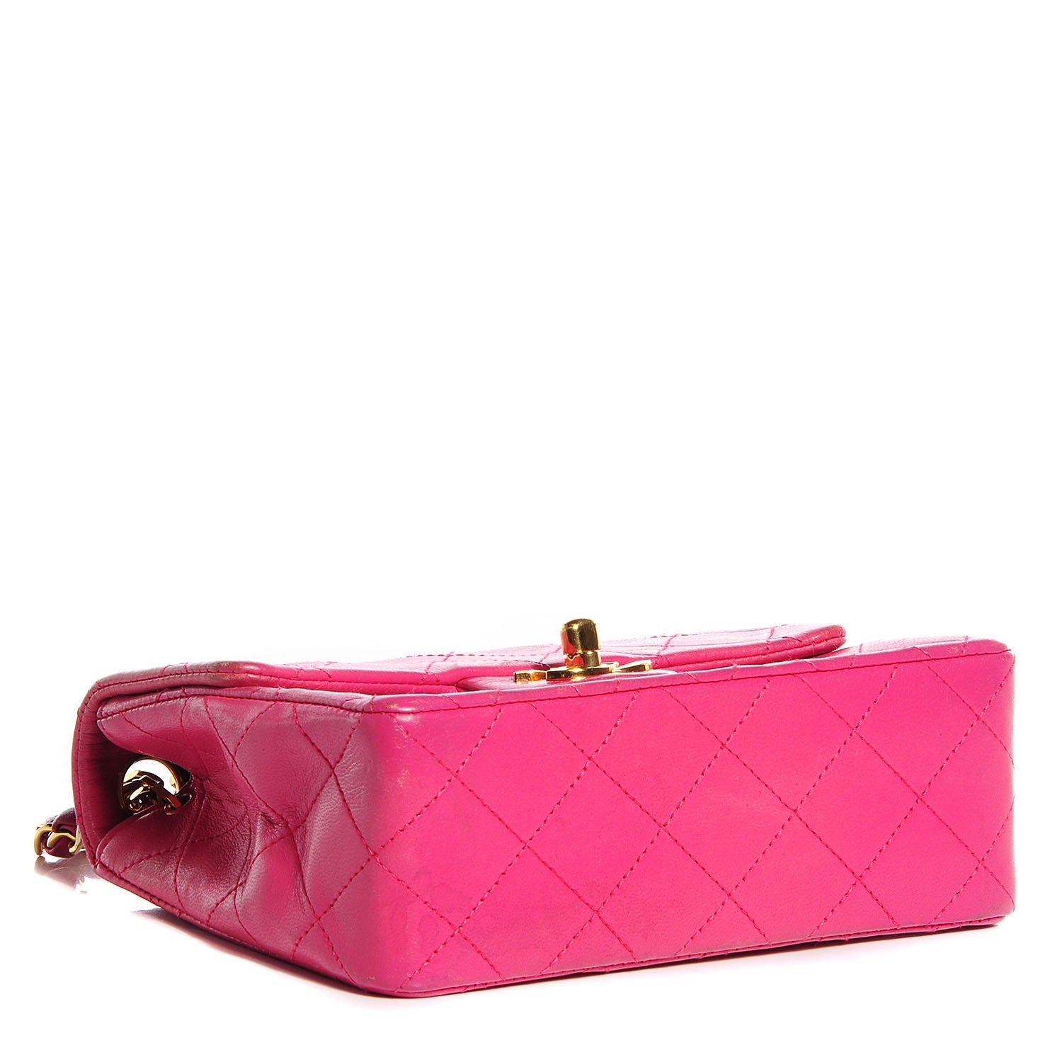 Chanel Lambskin Quilted Mini Square Flap Pink 4 of 8
