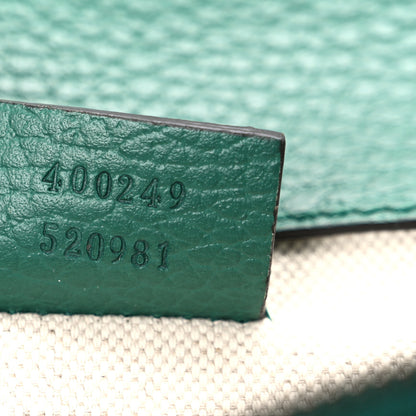 Gucci Pebbled Calfskin Small Dionysus Shoulder Bag Emerald 7 of 10