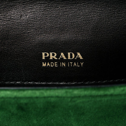 Prada Velvet City Calfskin Cahier Belt Bag Alloro Black 6 of 9