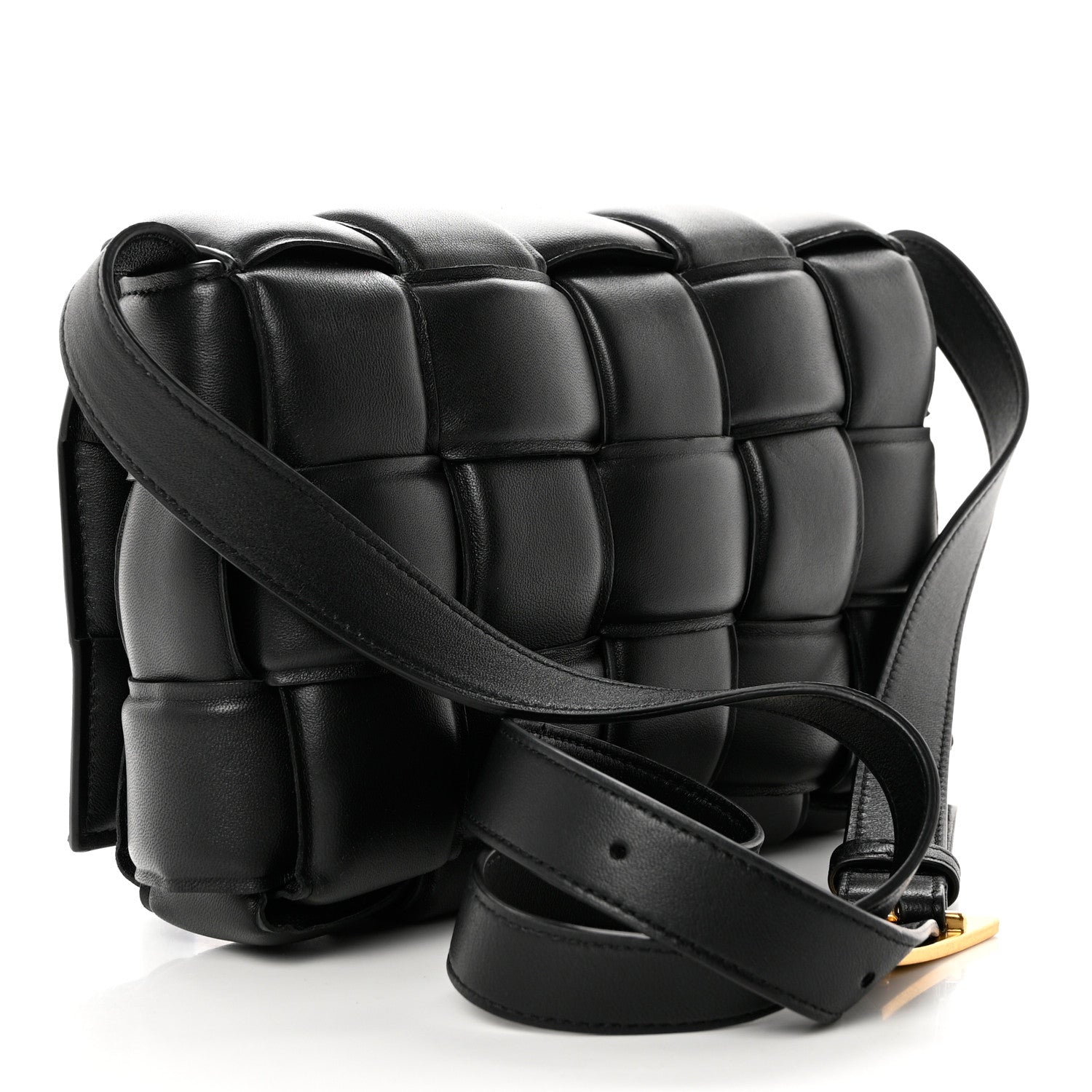 Bottega Veneta Nappa Maxi Intreccio Padded Cassette Crossbody Bag Black 3 of 9
