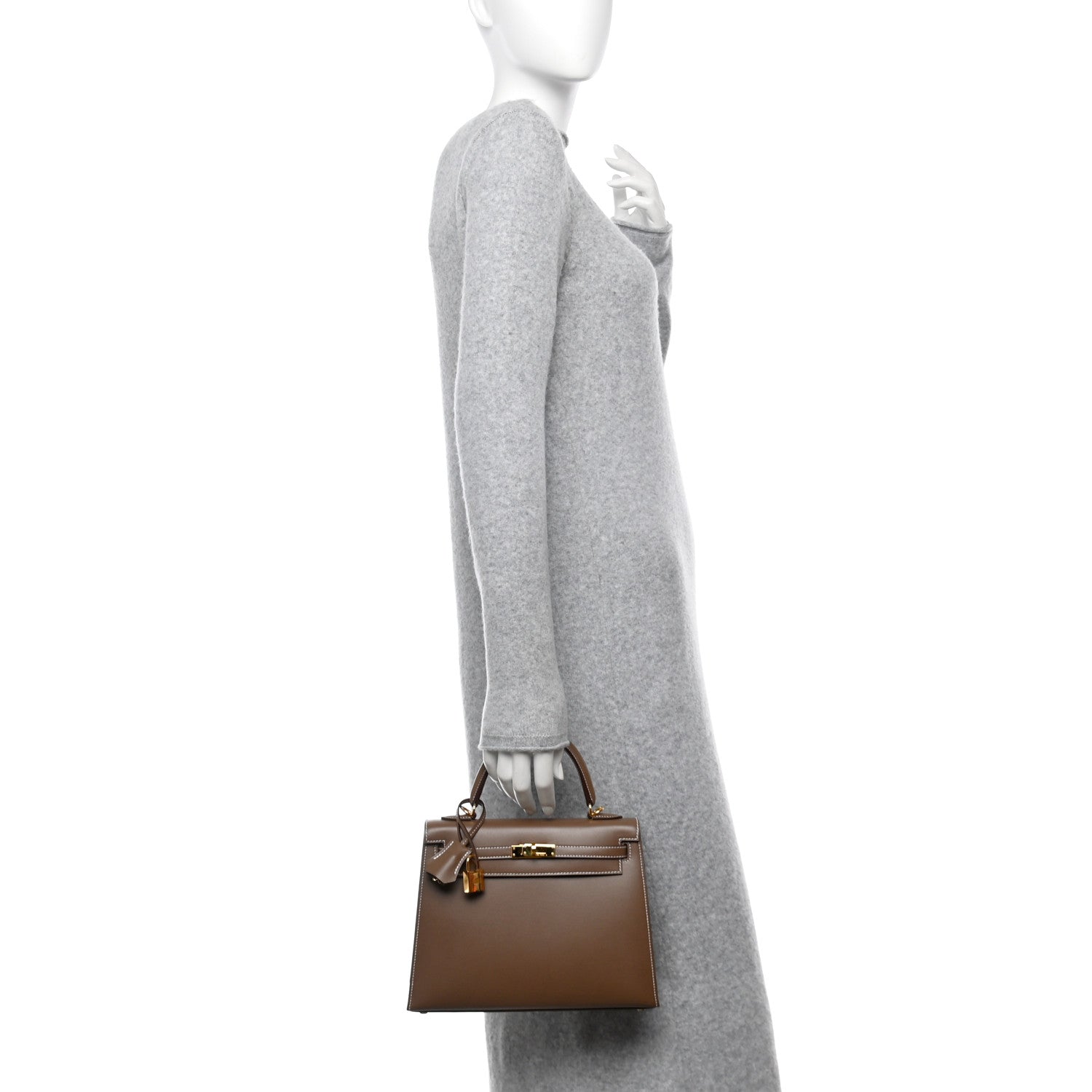 Hermes Tadelakt Kelly Sellier 25 Etoupe 2 of 12
