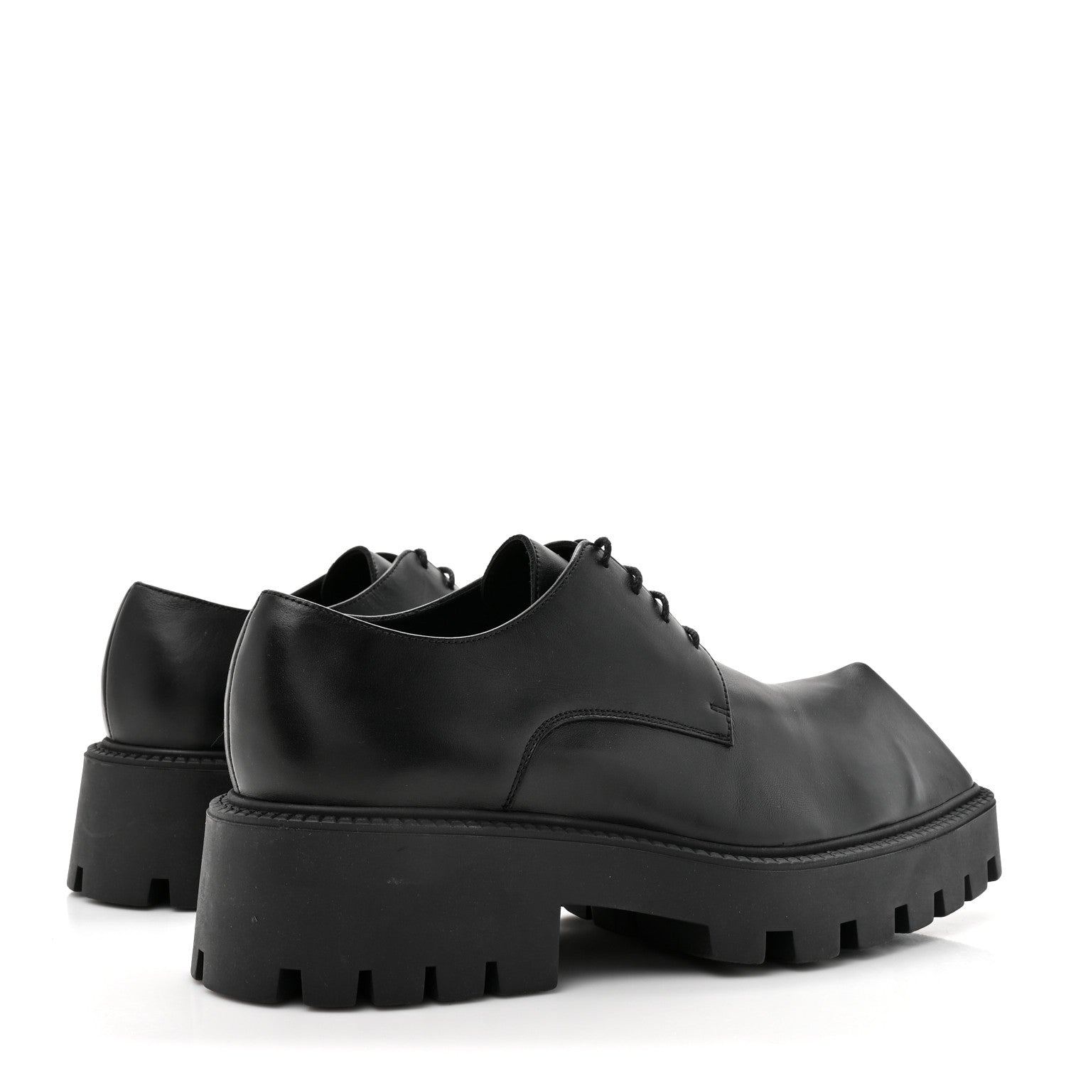 Balenciaga Calfskin Trooper Derby Loafers 39 Black 5 of 9