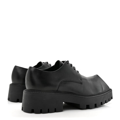 Balenciaga Calfskin Trooper Derby Loafers 39 Black 5 of 9