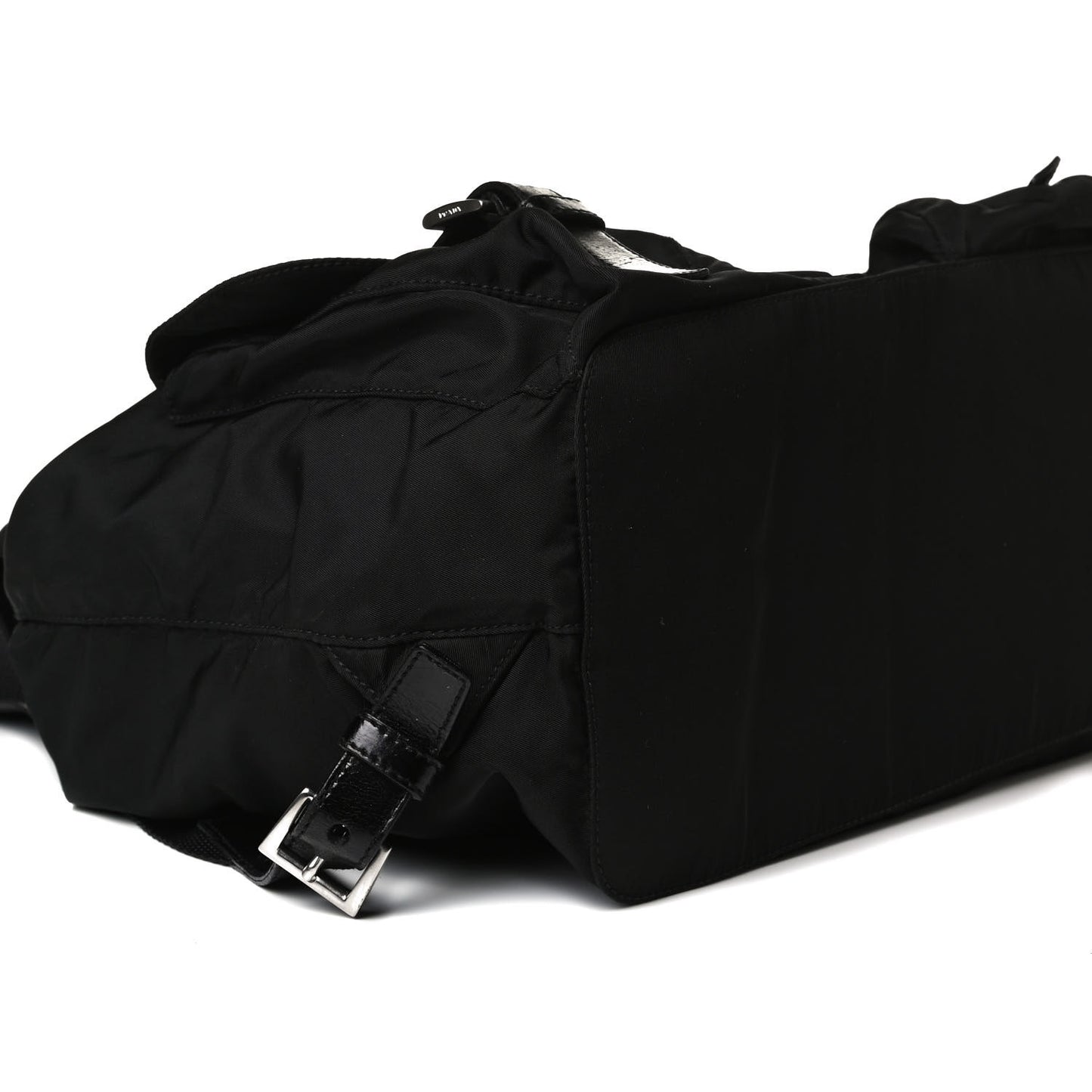 Tessuto Nylon Saffiano Medium Backpack Black