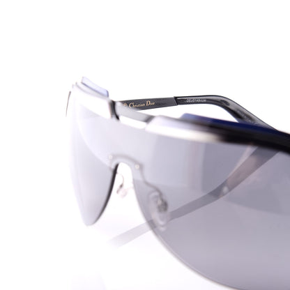 Christian Dior Solar Shield Sunglasses Black Blue 6 of 8