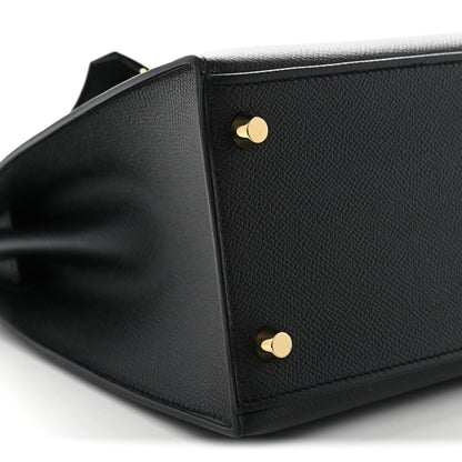 Hermes Epsom Kelly Sellier 28 Black 9 of 11