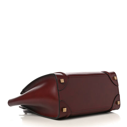 Celine Smooth Calfskin Micro Luggage Burgundy 4 of 11
