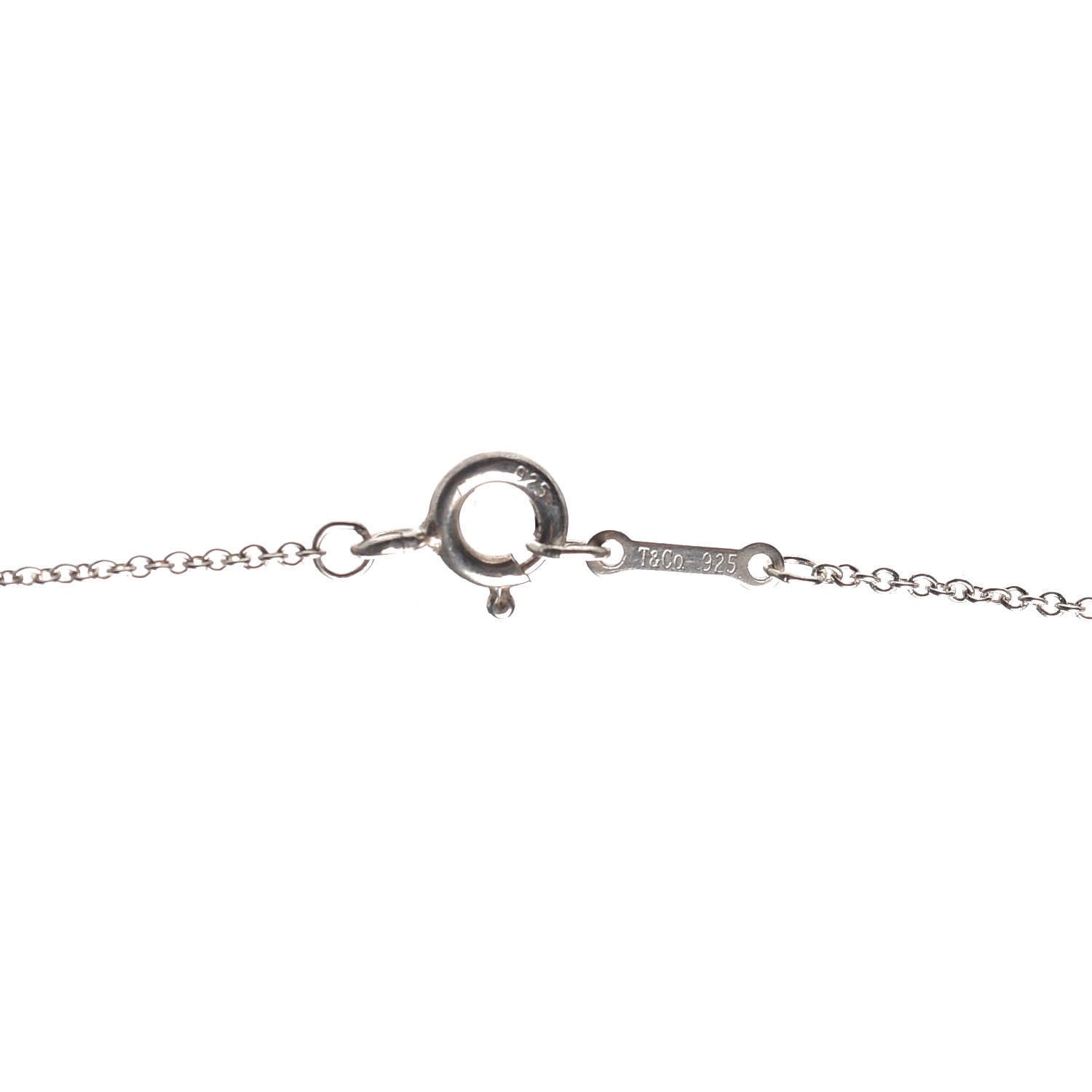Tiffany Sterling Silver Small Paloma Picasso Loving Heart Pendant Necklace 4 of 6