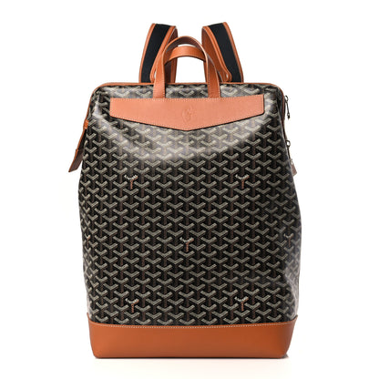 Goyard Goyardine Calfskin Cisalpin Backpack Black Gold 1 of 8