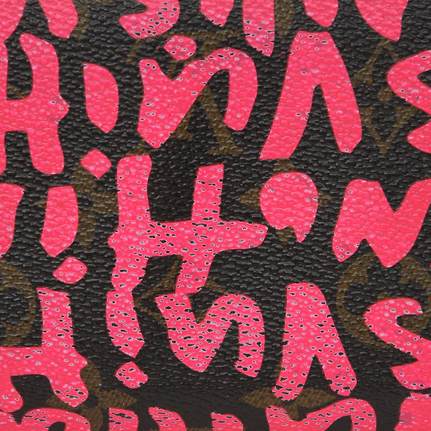 Monogram Graffiti Zippy Wallet Fuchsia