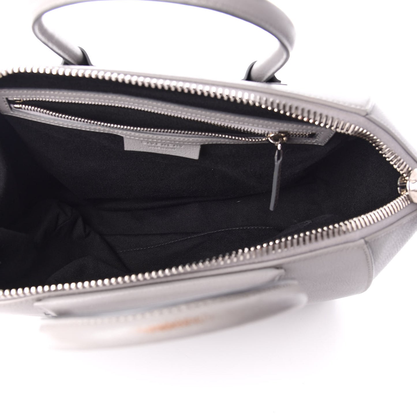 Sugar Goatskin Medium Antigona Pearl Grey