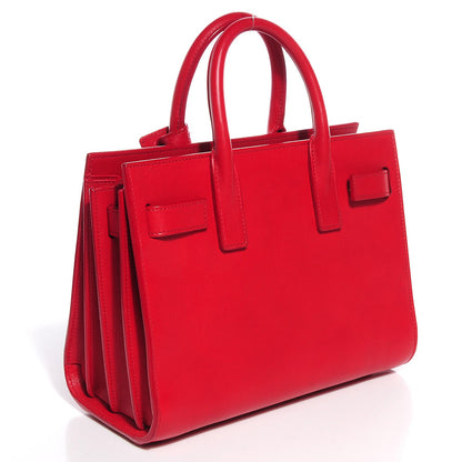 Saint Laurent Calfskin Nano Sac De Jour Lipstick Red 3 of 7