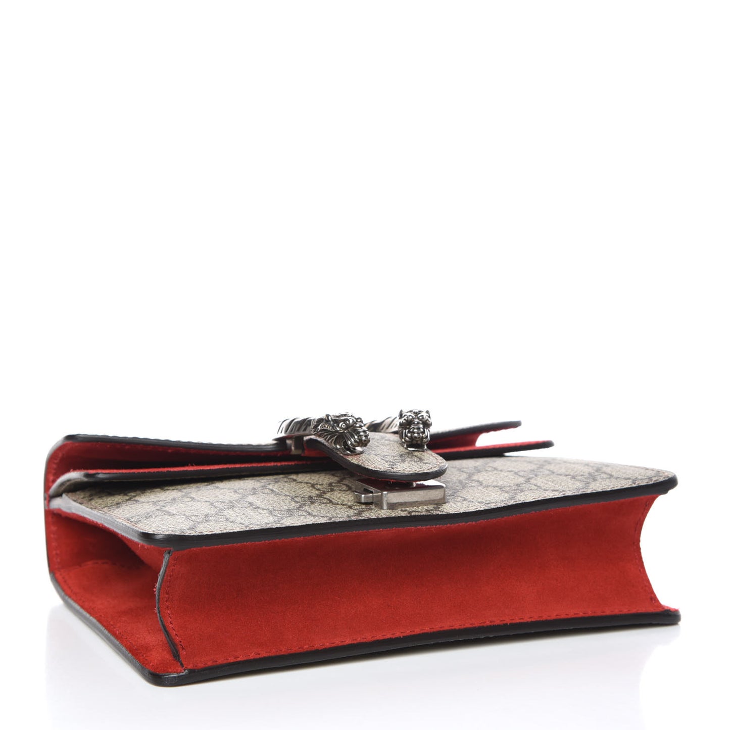 GG Supreme Monogram Mini Dionysus Shoulder Bag Hibiscus Red