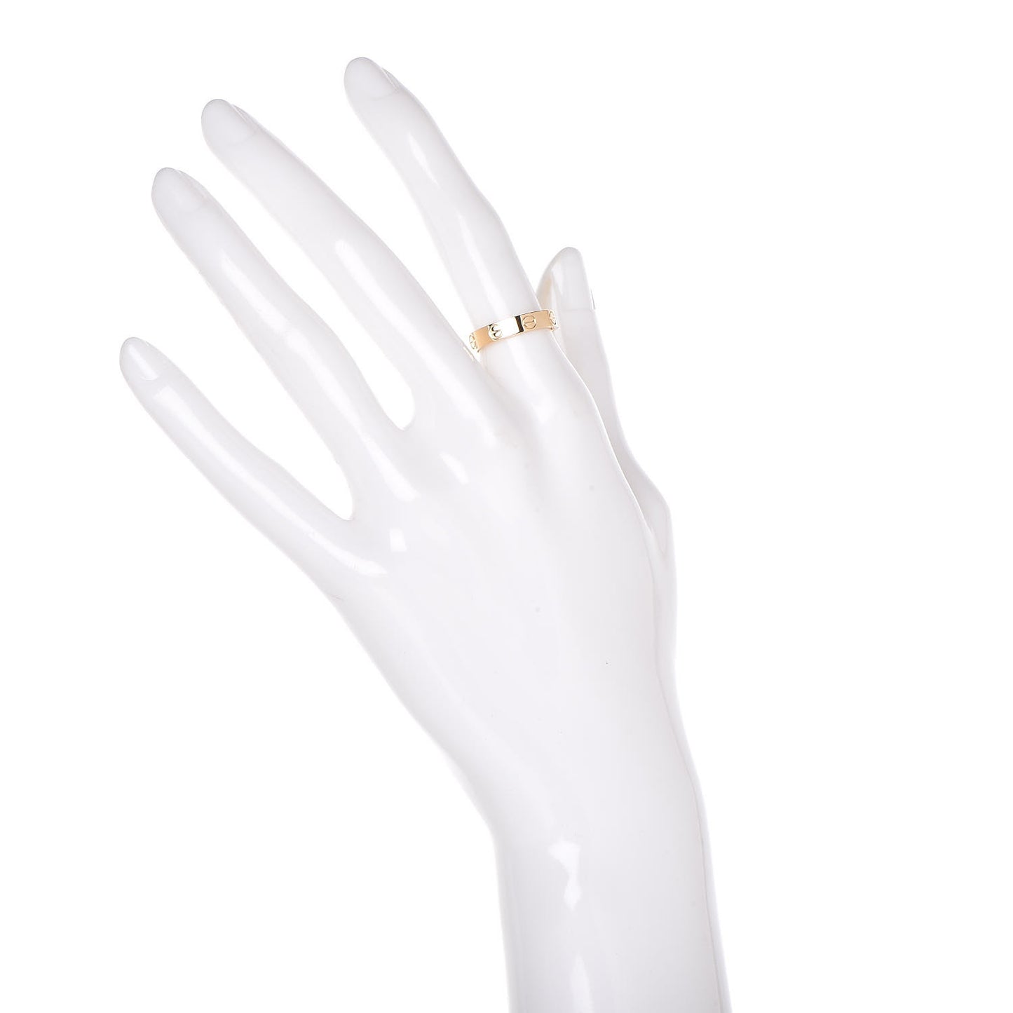 18K Yellow Gold 3.5mm LOVE Wedding Band Ring 50 5.25