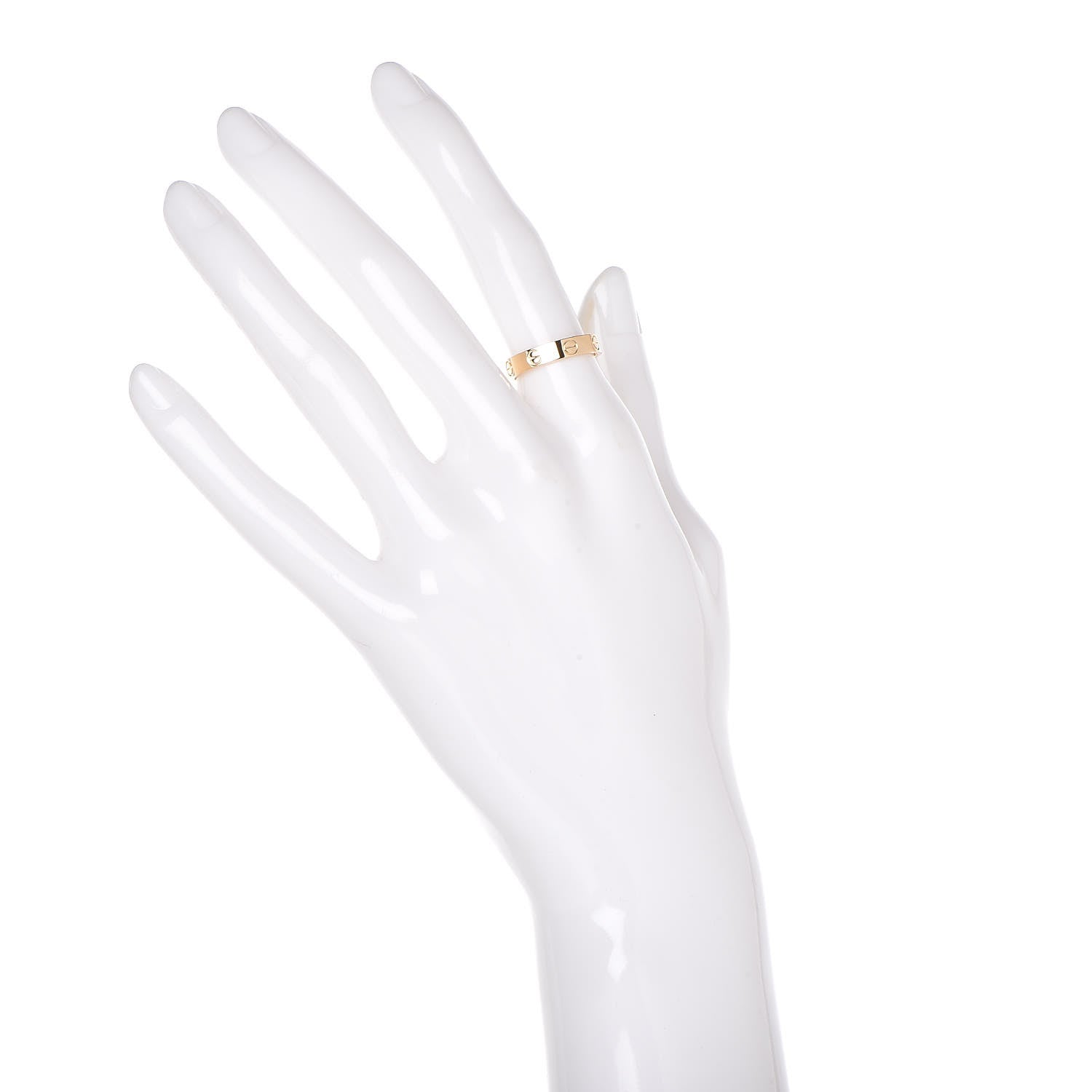 Cartier 18K Yellow Gold 3.5mm LOVE Wedding Band Ring 50 5.25 2 of 4