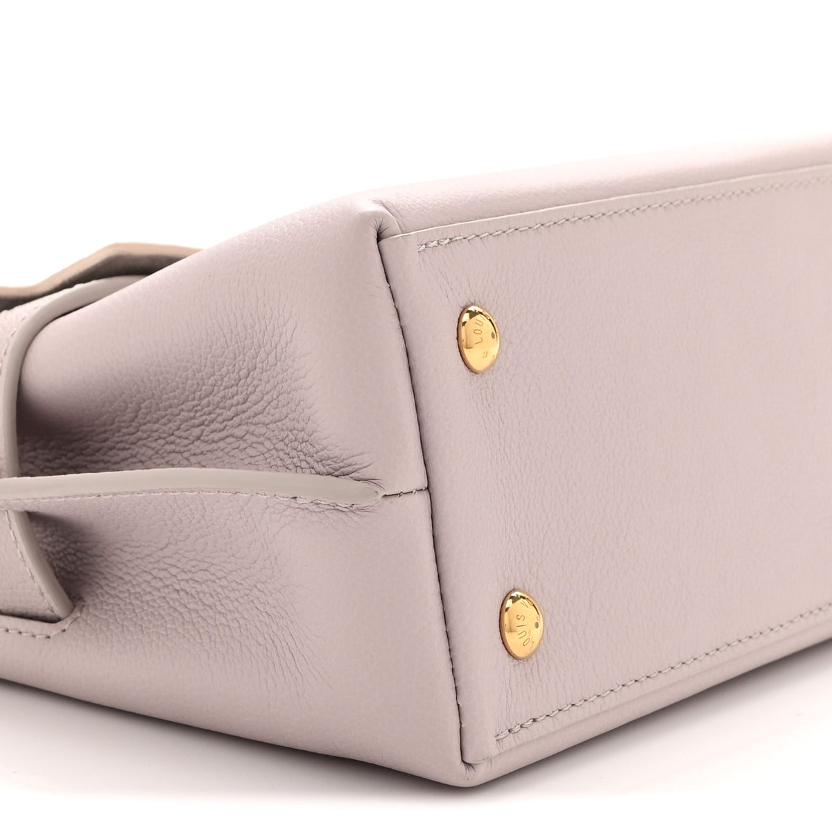 Louis Vuitton Soft Calfskin Mini Lockme Ever Quartz Greige 8 of 9