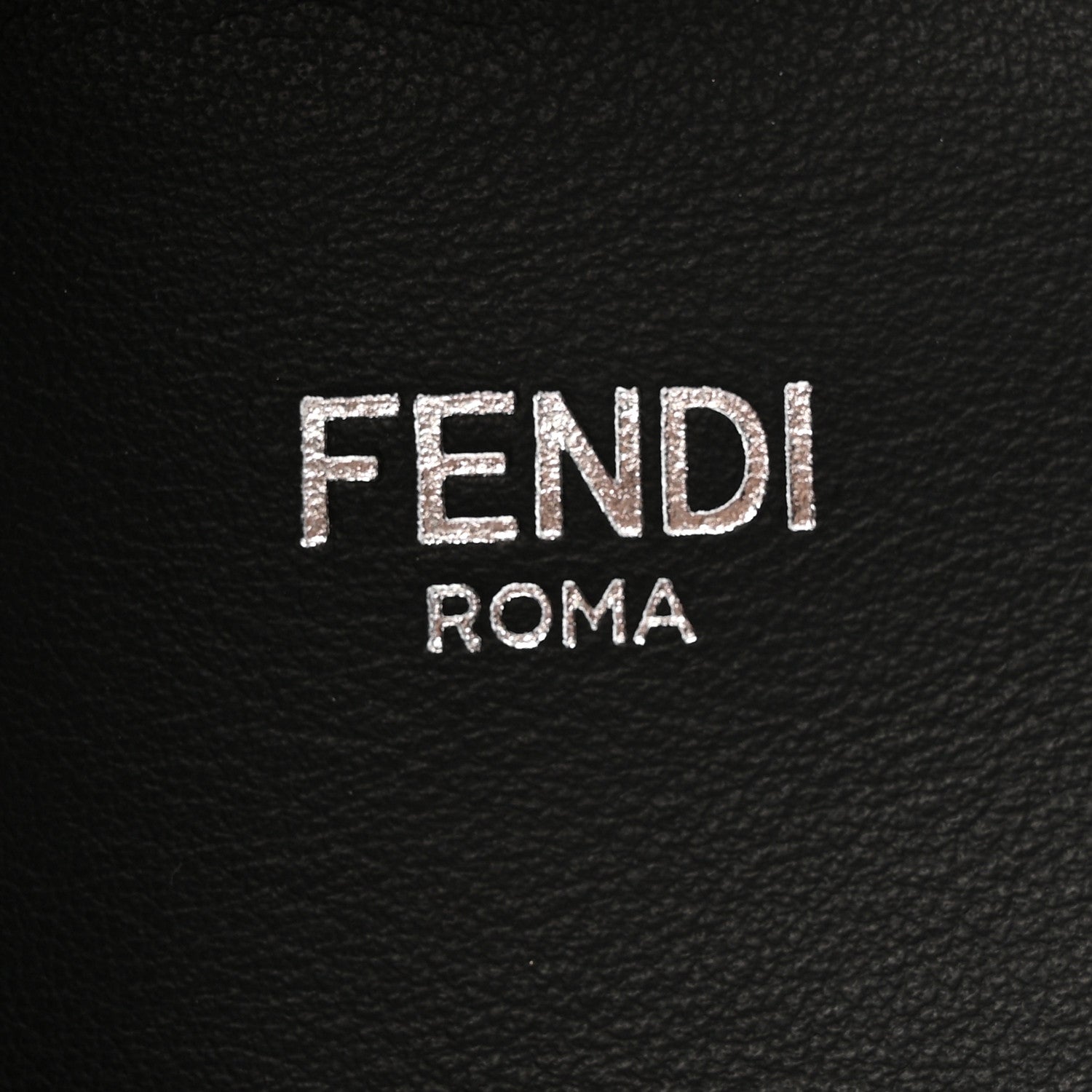 Fendi Cuoio Romano Vitello Cover Glazed Fabric Bi-Color FF 1974 Mini Peekaboo I SEE U Satchel Black Mimosa Tobacco Moro 7 of 12
