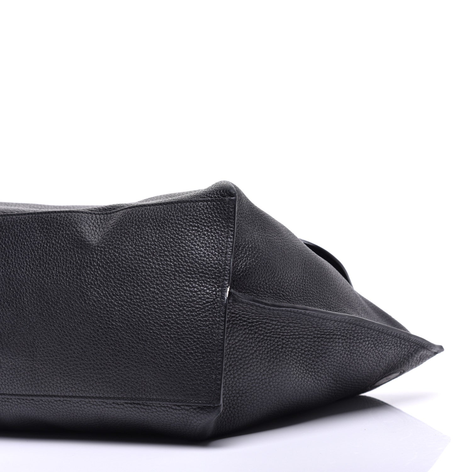 Gucci Pebbled Calfskin Large Bamboo Daily Top Handle Bag Black 9 of 11