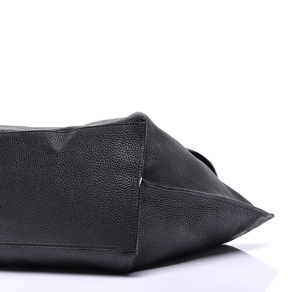Gucci Pebbled Calfskin Large Bamboo Daily Top Handle Bag Black 9 of 11
