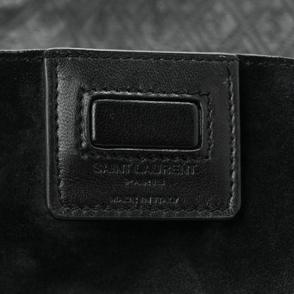 Saint Laurent Calfskin Monogram Deli Paper Bag  Vintage Black 6 of 10