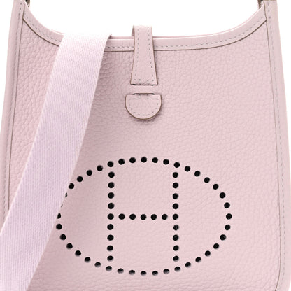 Hermes Taurillon Clemence Evelyne TPM Mauve Pale 8 of 11